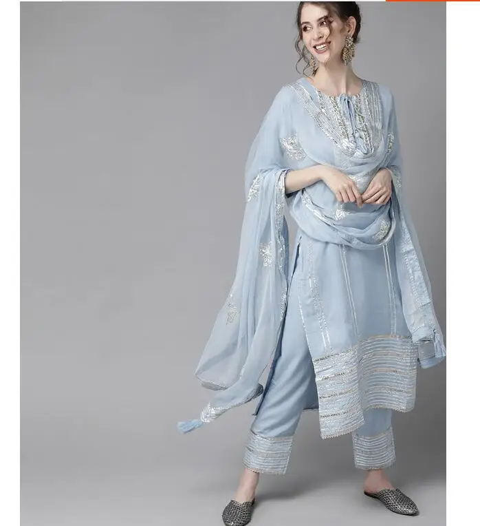 Salwar Kameez Set - Tradycyjna indyjska haftowana odzież damska w
