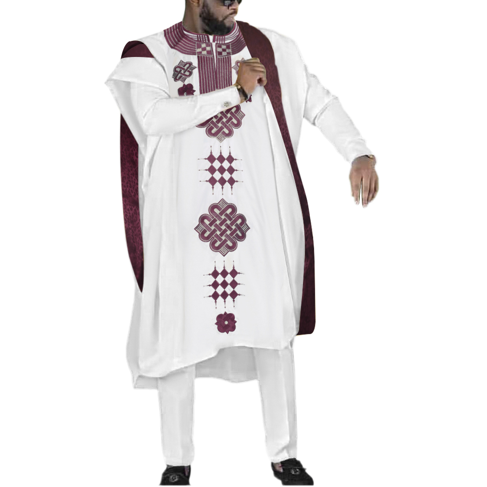 Dashiki Shirt Men - H&D haftowane Dashiki Agbada mężczyźni afrykańskie