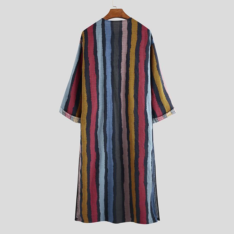 Męska koszula w paski z nadruk – Ethnic Wear Fashion Designer recenzja i cena