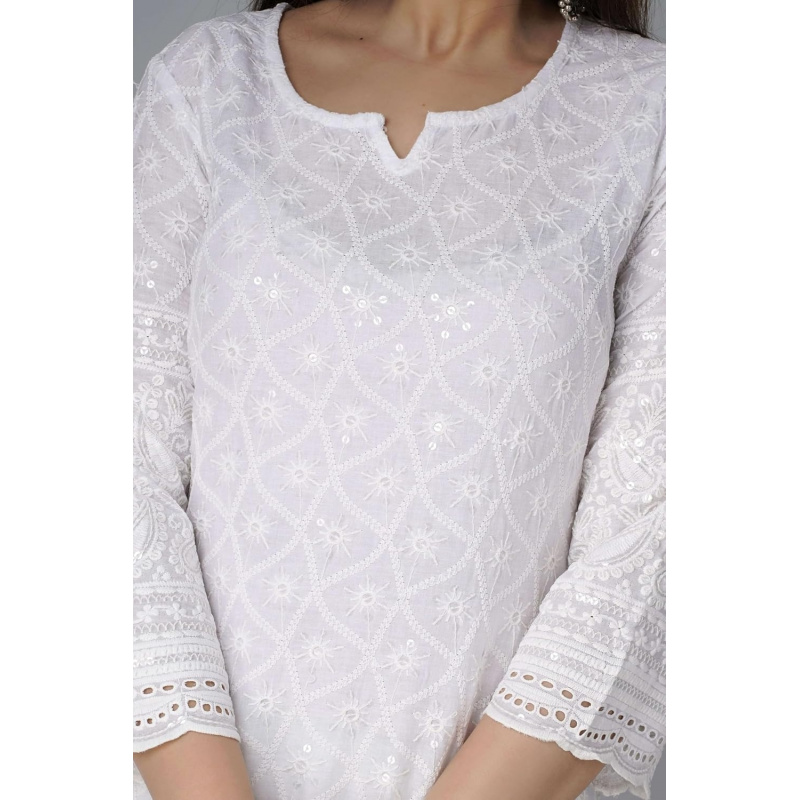 Bawełniane indyjskie kurtis Ch – Salwar Kameez Set recenzja i cena