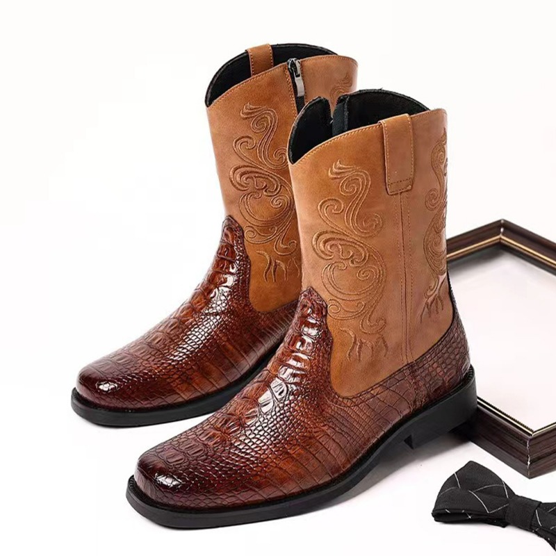 Modne, tłoczone męskie buty ko – The Ethnic Fashion recenzja i cena