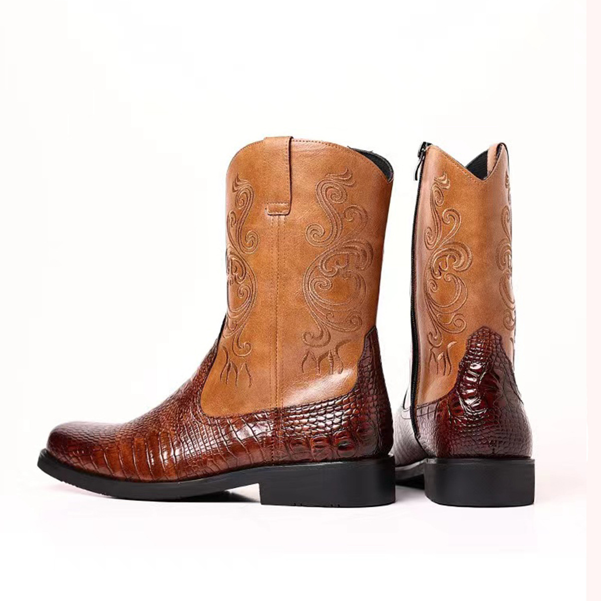 Modne, tłoczone męskie buty ko – The Ethnic Fashion recenzja i cena