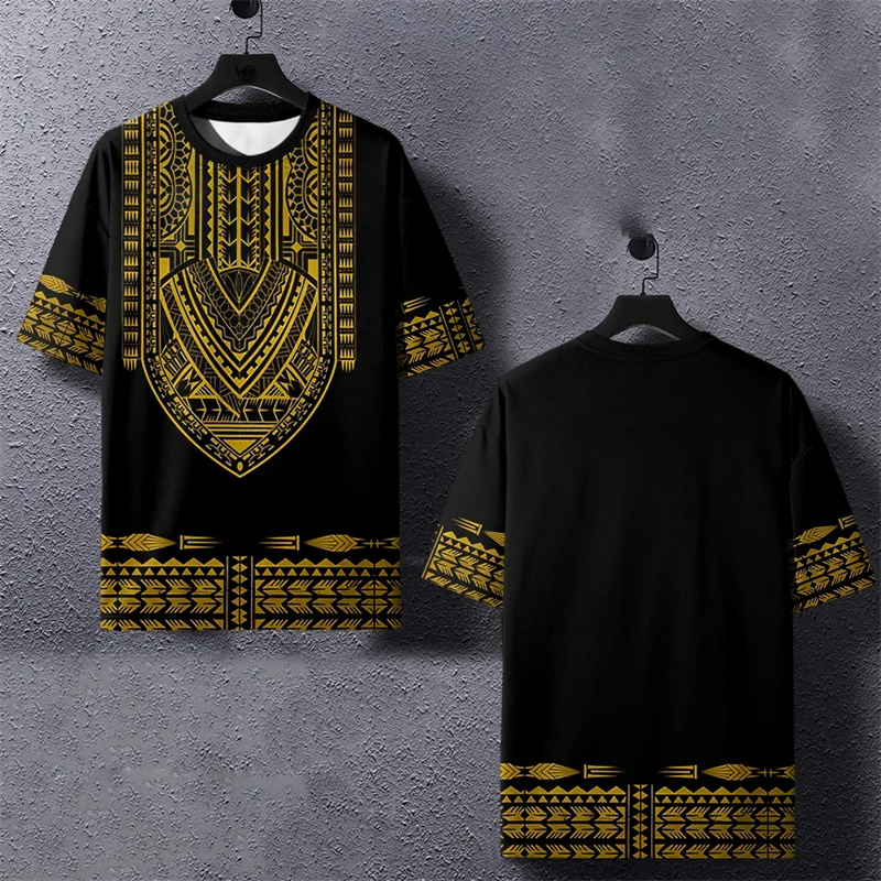 Summer Harajuku 3D Printed Eth – Dashiki Shirt Men recenzja i cena